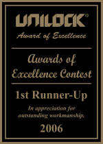 2006 Unilock award of excelelnce 1st runner up